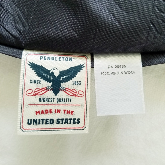 Pendleton Slate Blue Tan Stripe Wool A Line Short Skirt Womens 14 Made In USA - Picture 5 of 5